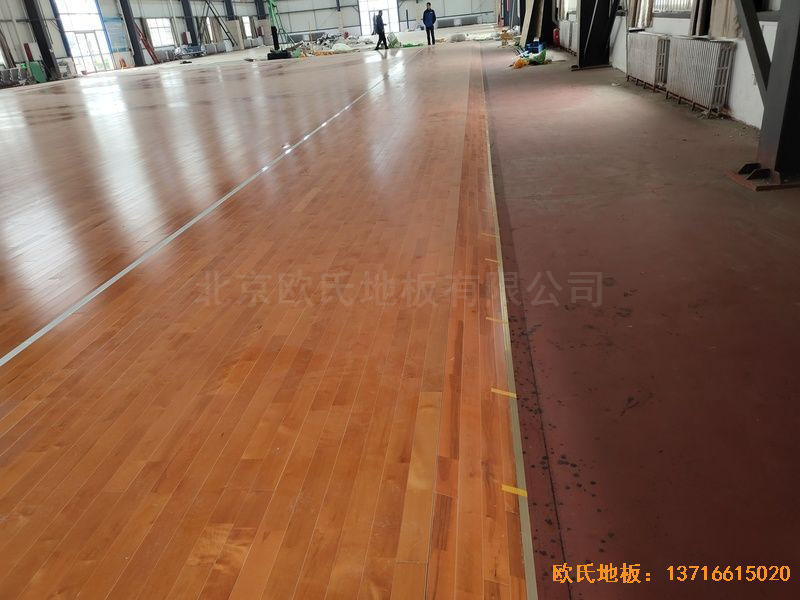 山東臨沂市監獄運動木地板施工案例