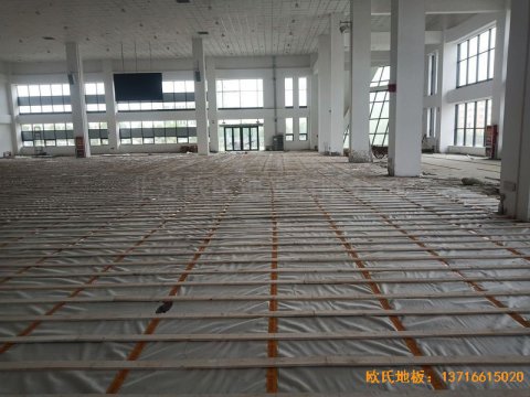 新疆和田昆玉市文化館體育木地板鋪裝案